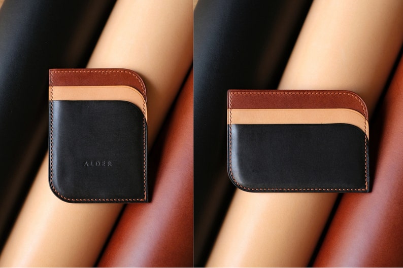Two Way Buttero Leather Card Holder - Image 5