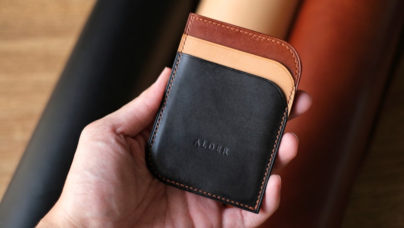Two Way Buttero Leather Card Holder - Image 3