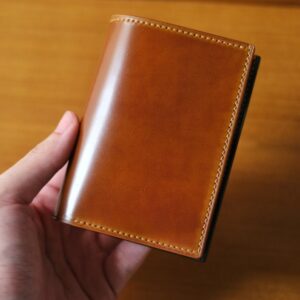 Shinki Hikaku Shell Cordovan Japanese Horsebutt Vertical Wallet