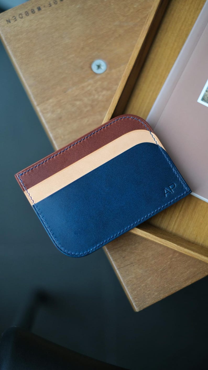 Two Way Buttero Leather Card Holder - Image 1