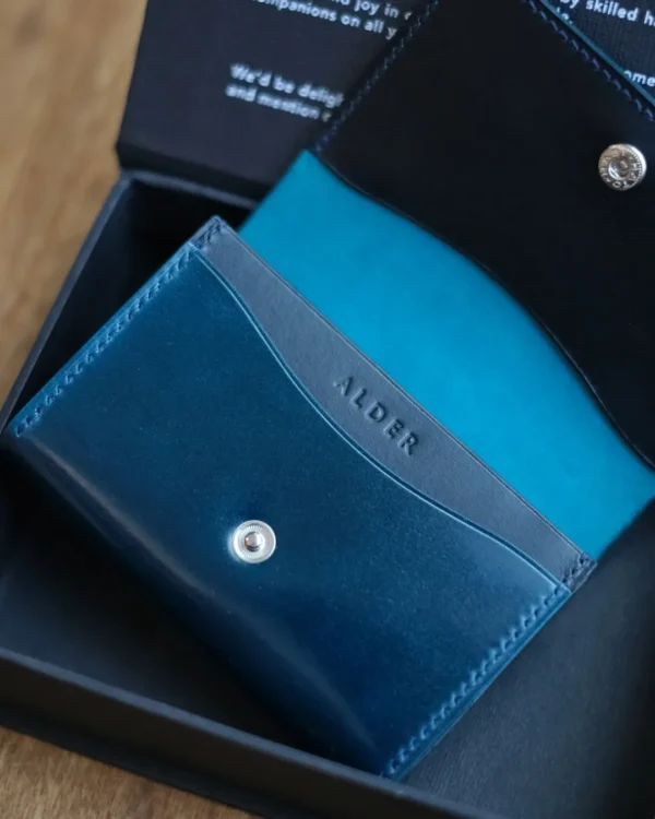 Shell Cordovan Mix Buttero Business Card Holder