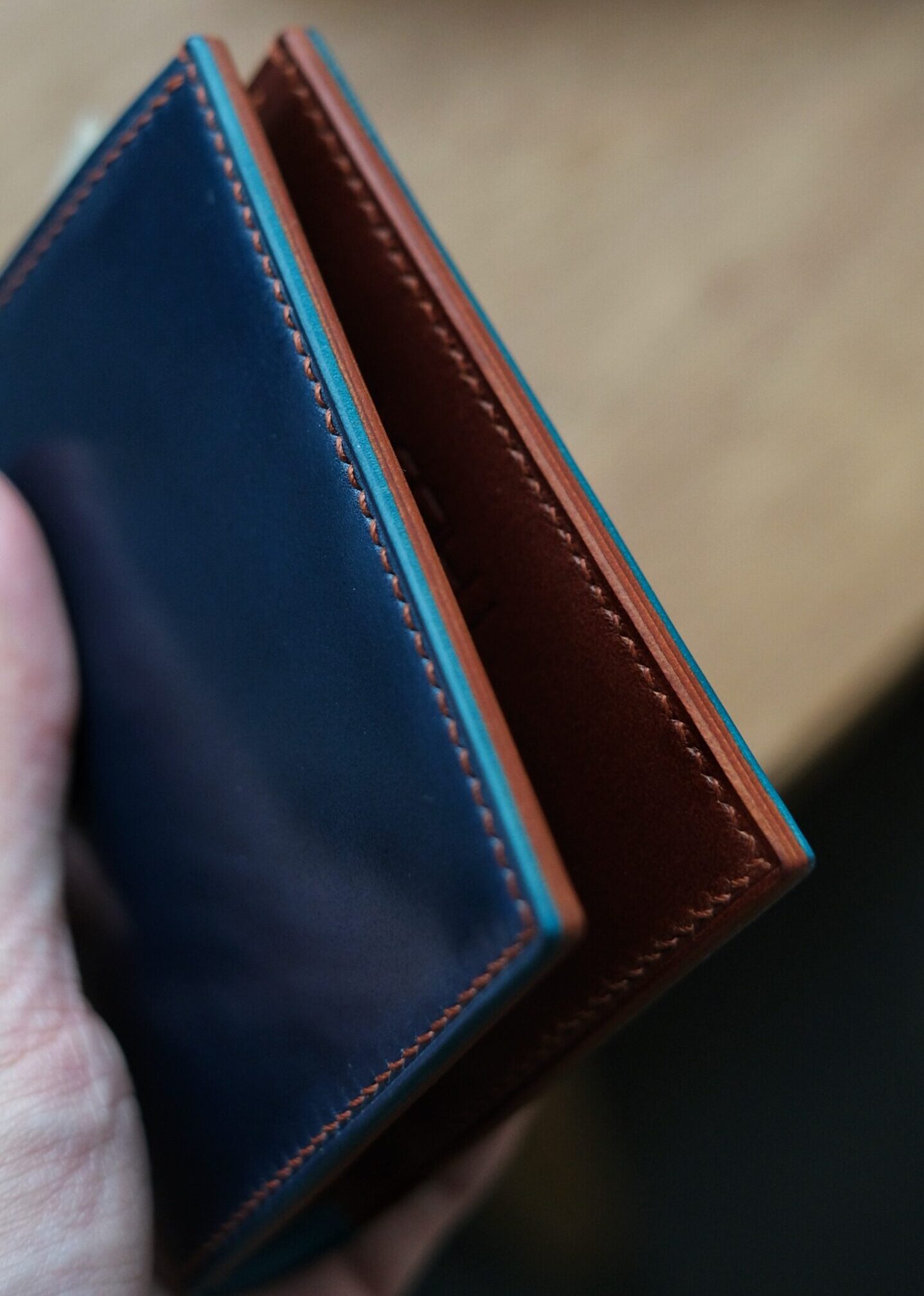 Shell Cordovan Mix Buttero Short Wallet - Image 1