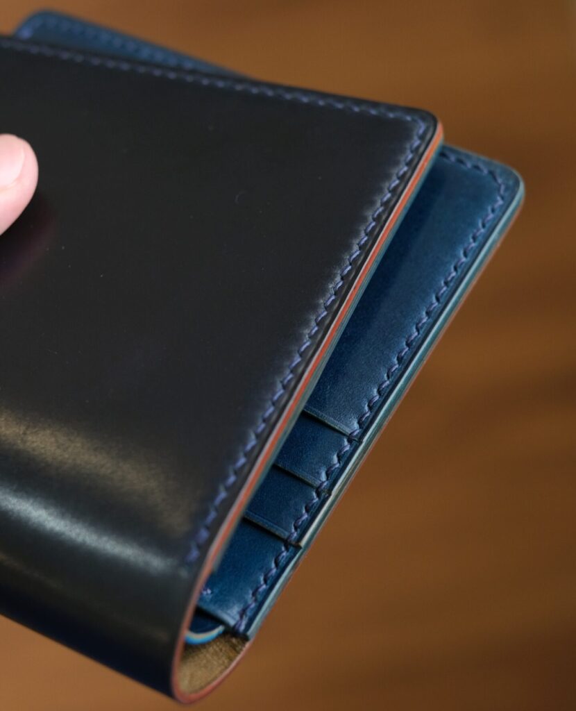 Two-Tone Shell Cordovan [Shinki Hikaku] Short Wallet