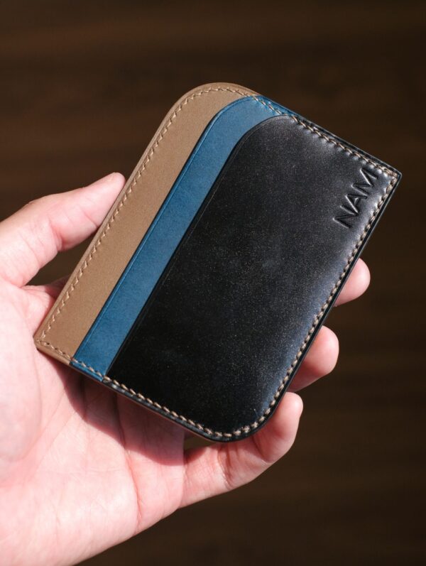 Shell Cordovan Mix Buttero Two-Way Card Holder