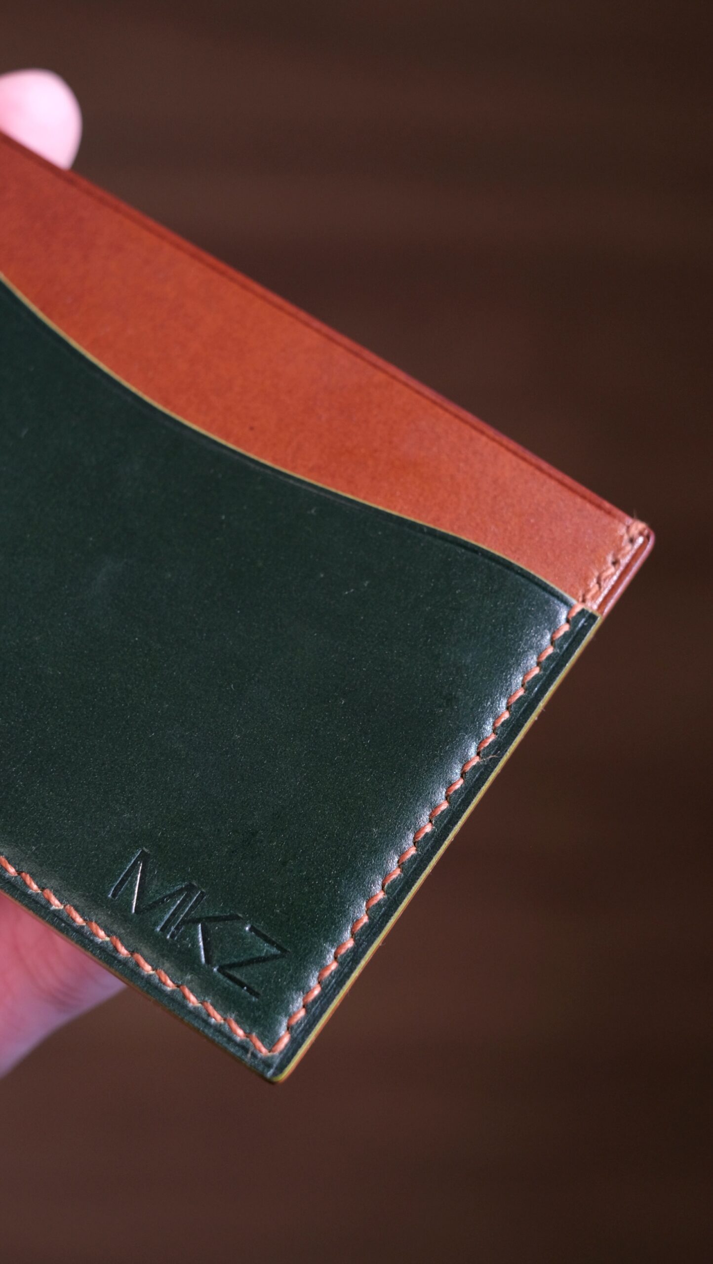 Shell Cordovan Mix Buttero Card Holder - Image 4