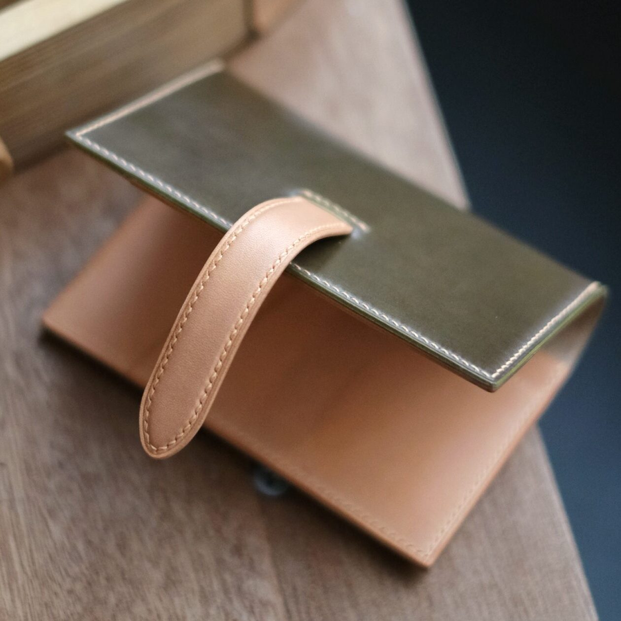Shell Cordovan Mix Buttero Passport Holder - Image 6