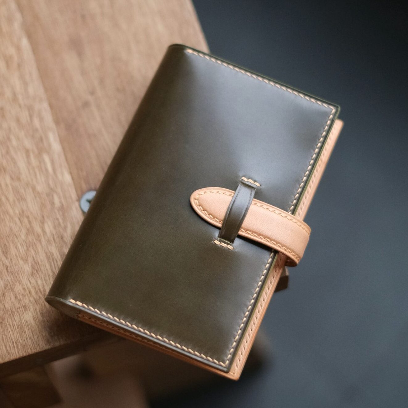Shell Cordovan Mix Buttero Passport Holder - Image 2