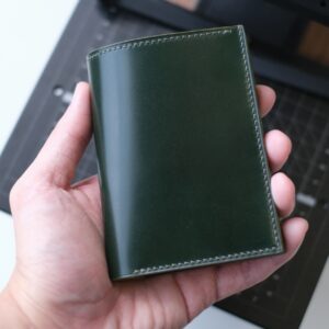 Shell Cordovan Mix Buttero Vertical Wallet - Image 2