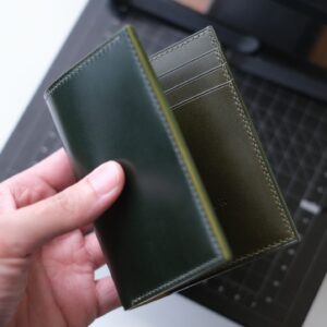 Shell Cordovan Mix Buttero Vertical Wallet
