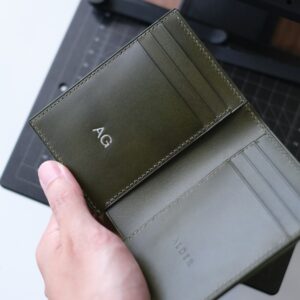 Shell Cordovan Mix Buttero Vertical Wallet - Image 6