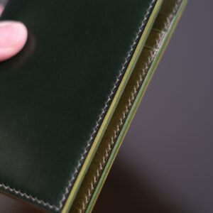 Shell Cordovan Mix Buttero Vertical Wallet - Image 4