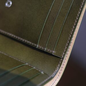 Shell Cordovan Mix Buttero Vertical Wallet - Image 3