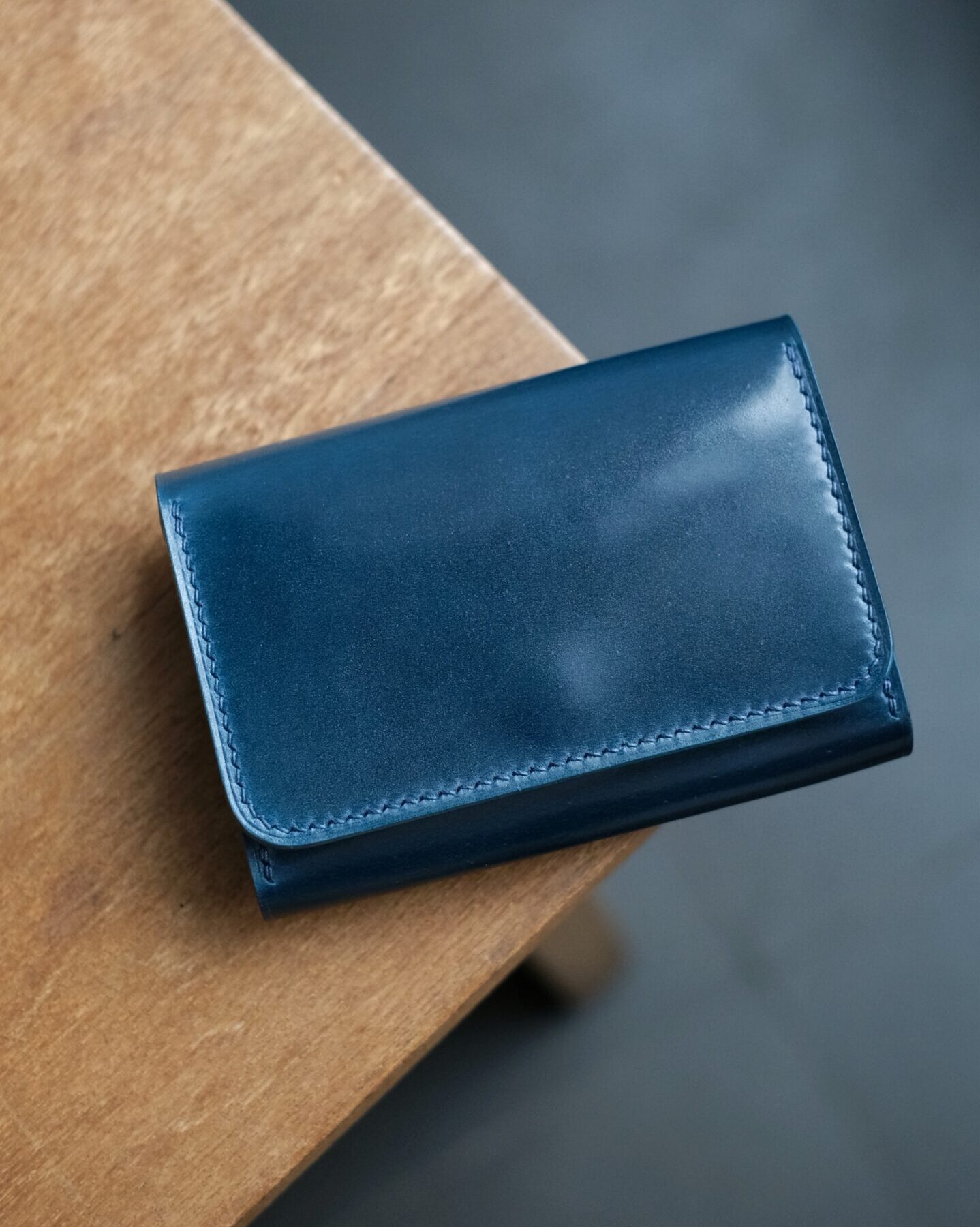 Shell Cordovan Business Card Holder - Image 1