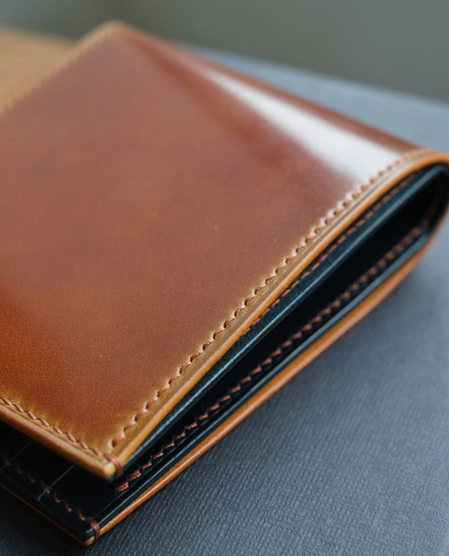 Shell Cordovan Mix Buttero Bifold Wallet - Image 1