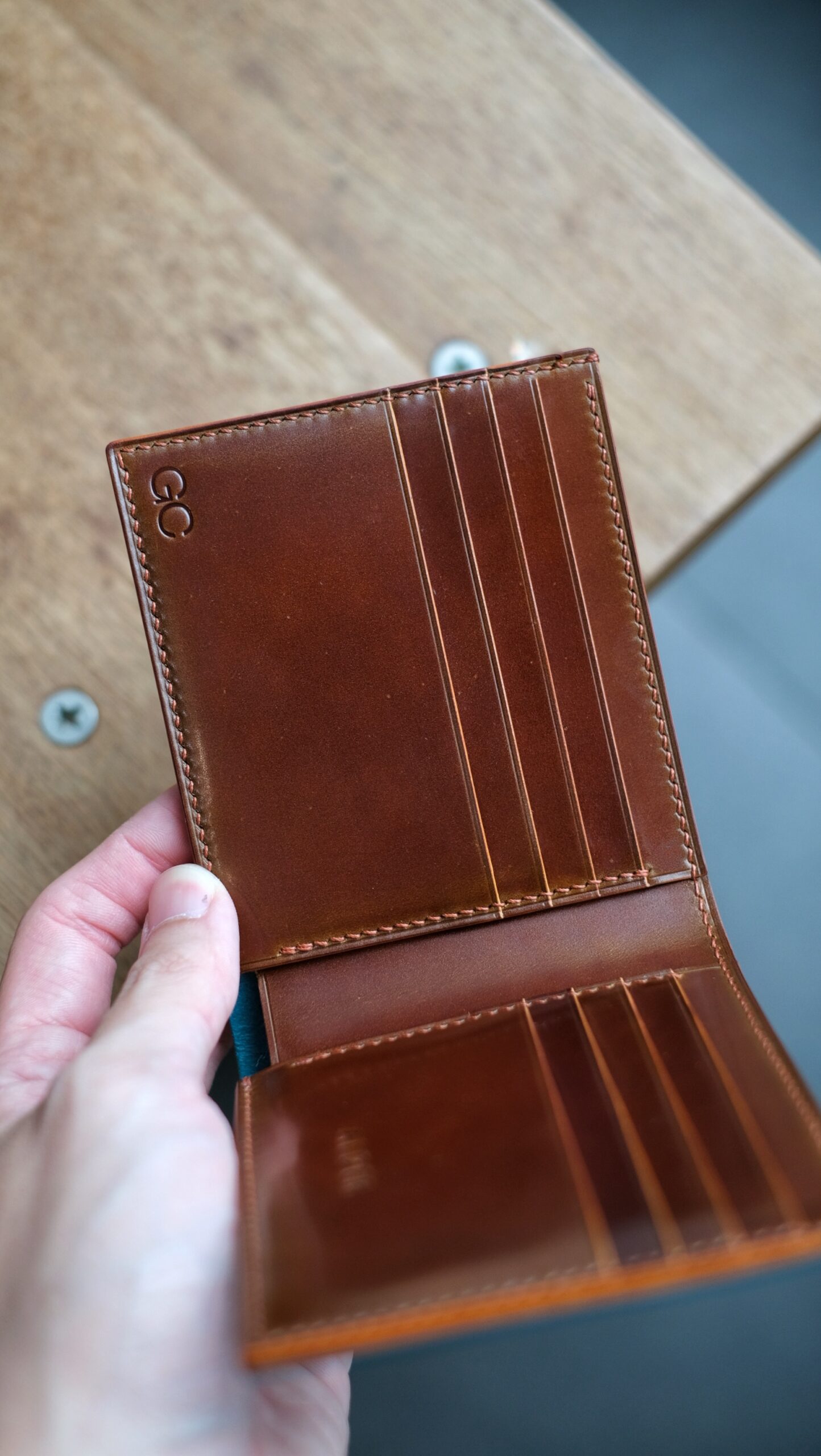 Two-Tone Shell Cordovan Bifold Wallet - Image 2