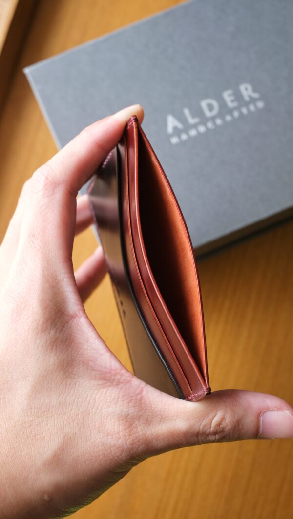 Two-Tone Shell Cordovan Card Holder