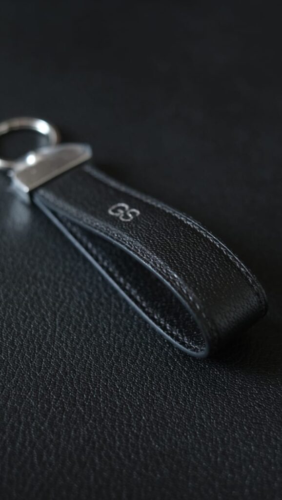 Padded Alran Chevre Key Ring