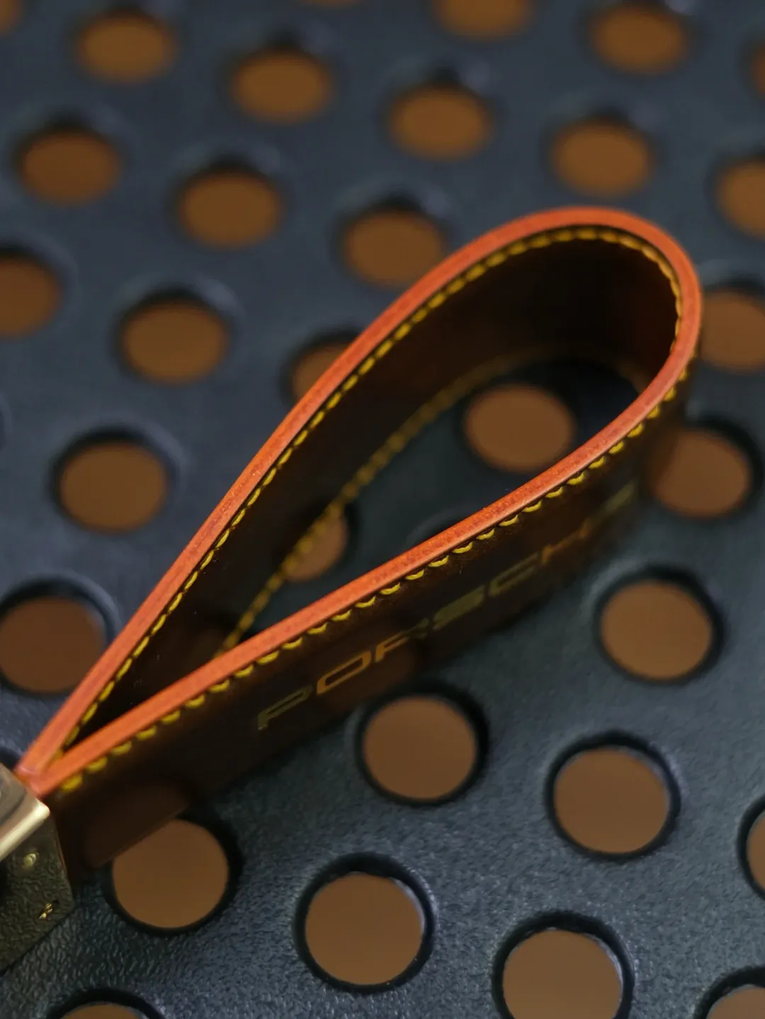 Padded Shell Cordovan Key Ring - Image 4