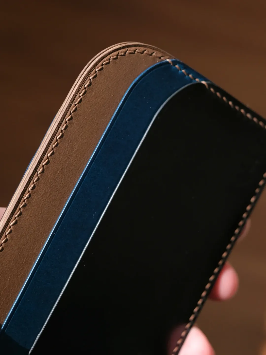 Shell Cordovan Mix Buttero Two-Way Card Holder - Image 2