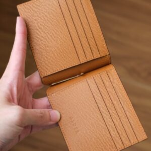Shell Cordovan (Shinki Hikaku) Mix Buttero Hatch Money Clip Wallet - Image 4