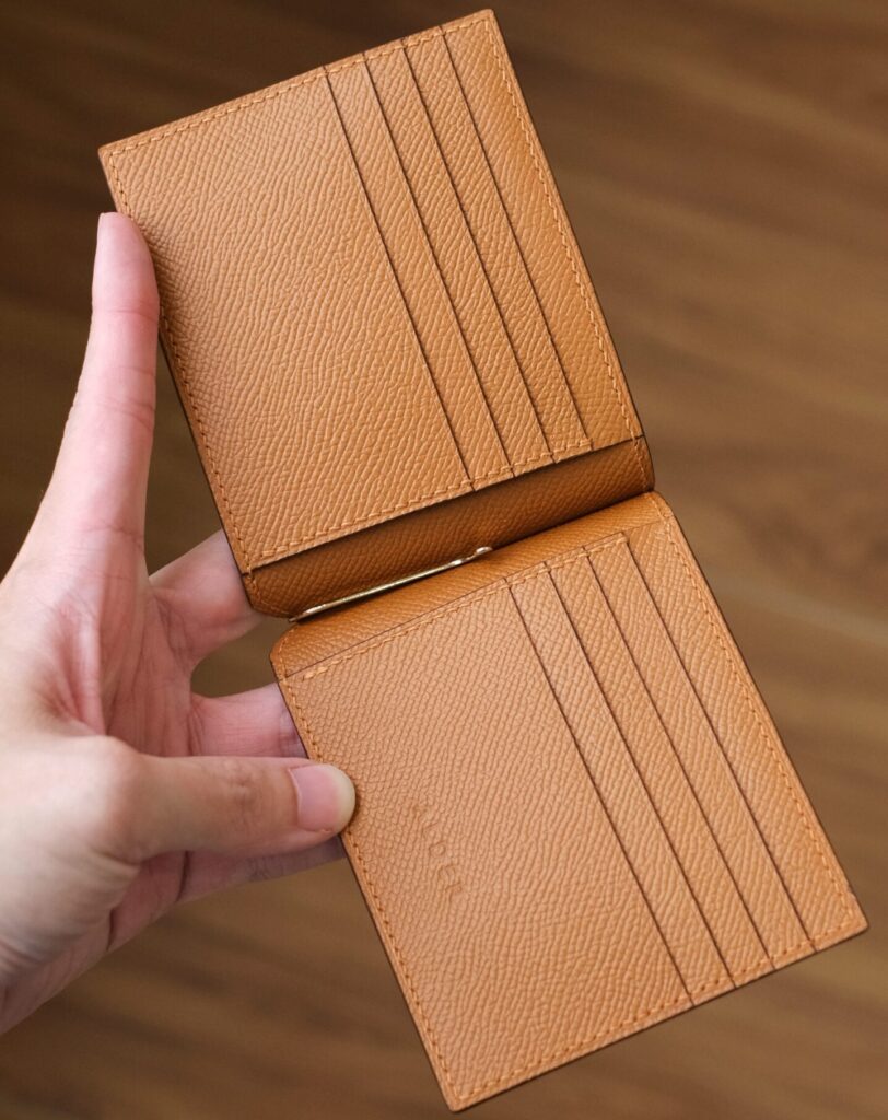 Shell Cordovan (Shinki Hikaku) Mix Buttero Hatch Money Clip Wallet