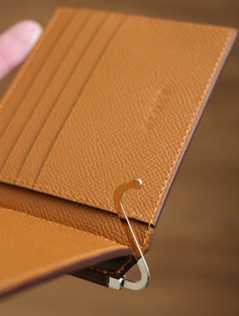 Shell Cordovan (Shinki Hikaku) Mix Buttero Hatch Money Clip Wallet