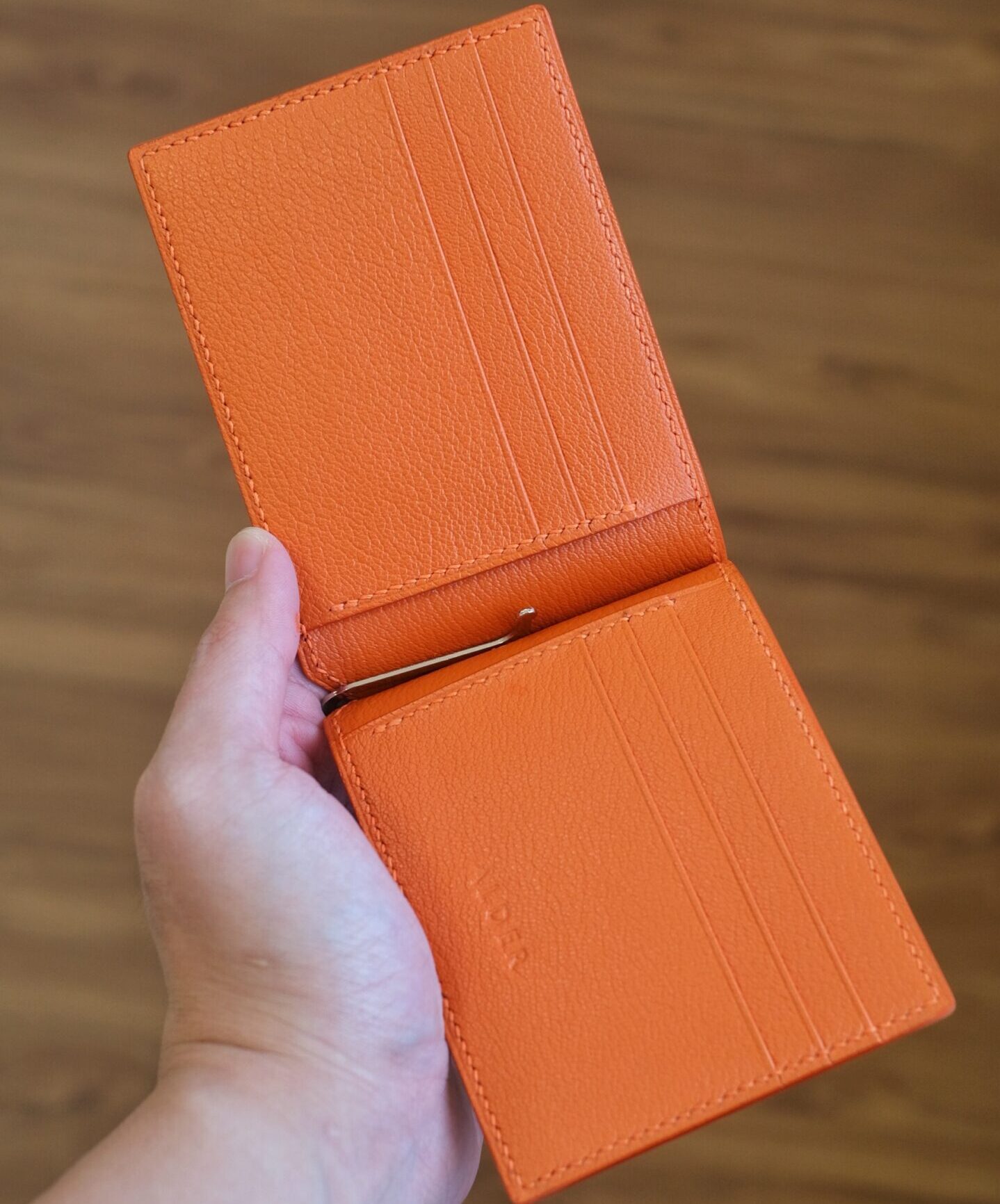 Shell Cordovan Mix Alran Chevre Money Clip Wallet - Image 2